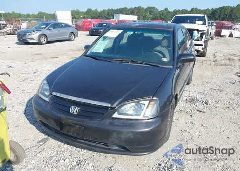 2001 Honda Civic Ex from USA, damaged, VIN 2HGES257X1H588702